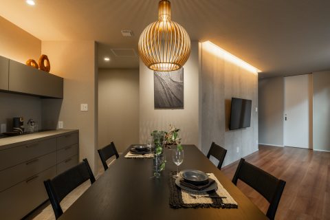 おしゃれなダイニング写真