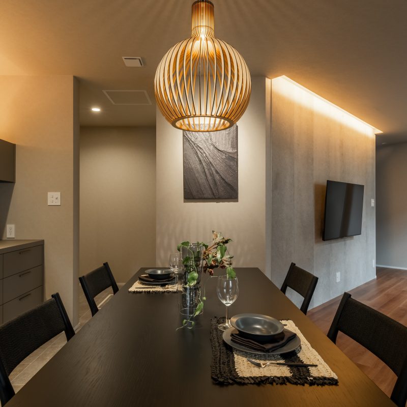 おしゃれなダイニング写真