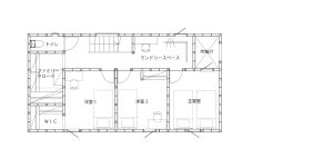 皆賀土地用　おすすめプラン　間取り図2階