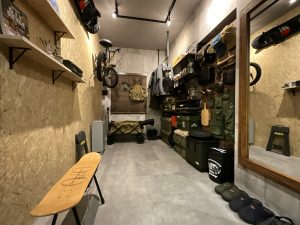 リノベーションで新しく設けた玄関横の土間収納