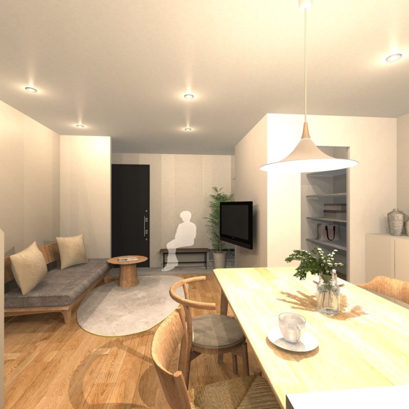 LDKの完成イメージパース